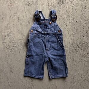 Vintage Big Mac Overalls Baby's Blue 1970s Denim Workwear Snap Inseam